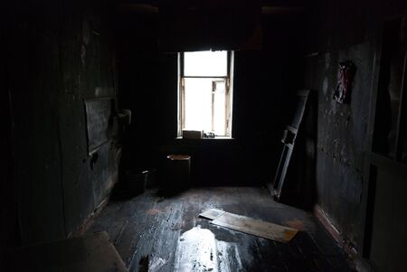 Image of dark concrete wall and floorの写真素材