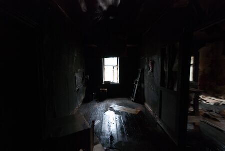 Image of dark concrete wall and floorの写真素材