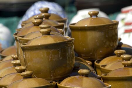 Ceramic potsの写真素材