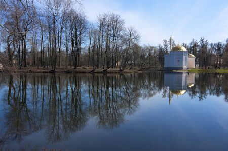 Turkish Bath Pavilion Spring View ( Catherine Park, Pushkin - St Petersburg, Russia )の写真素材