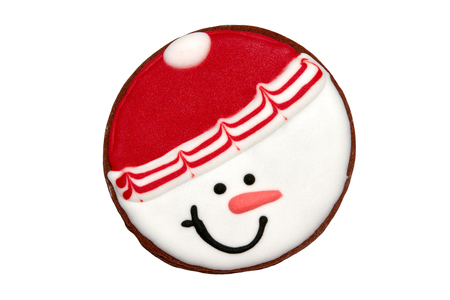 Christmas gingerbread isolated on white background. Design element for christmas and new yearの写真素材