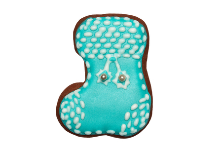 Christmas gingerbread isolated on white background. Design element for christmas and new yearの写真素材