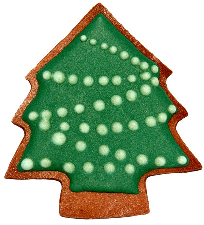 Christmas gingerbread isolated on white background. Design element for christmas and new yearの写真素材