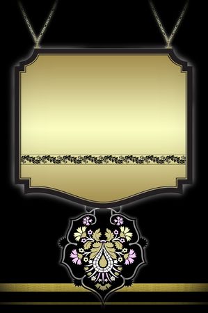 elegance gold cardの写真素材