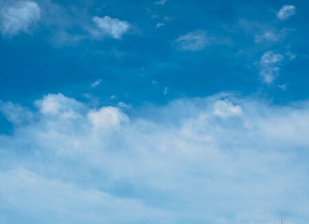 bright light blue sky background , blurred background