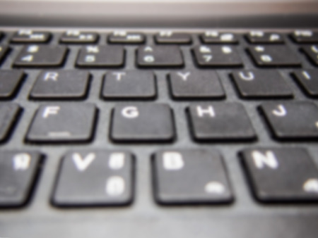 blur computer keyboardの写真素材