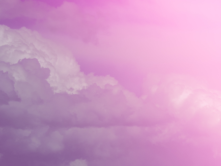 The sky with cloud in pink toneの写真素材