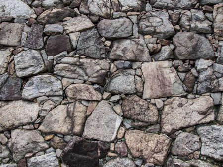 Texture of old brick wall backgroundの写真素材