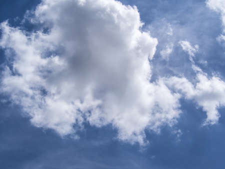 blur image - blue sky with cloud in sunny dayの写真素材