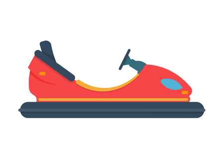bumper car vector illustration isolated on white backgroundのイラスト素材