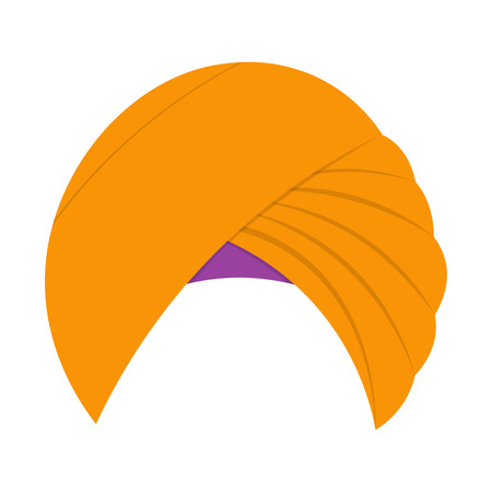 Turban headdress vector illustration isolated on a white backgroundのイラスト素材