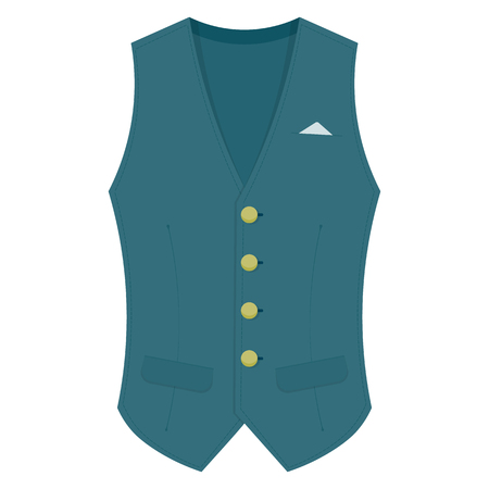 Waistcoat illustration isolated on white backgroundのイラスト素材