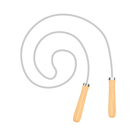 skipping rope vector illustration isolated on a white backgroundのイラスト素材