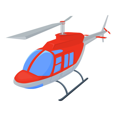 Helicopter vector illustration isolated on a white backgroundのイラスト素材