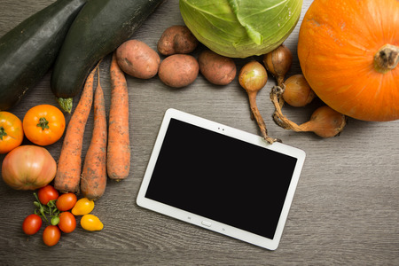 Vegetables fresh from the harvestの写真素材