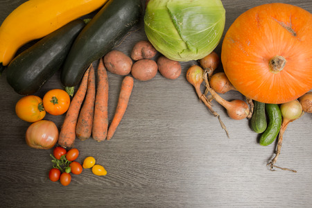 Vegetables fresh from the harvestの写真素材