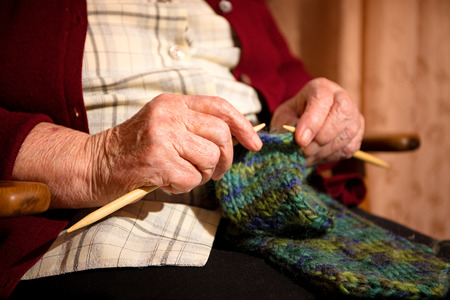 granny knit while 