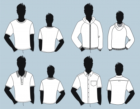 casual clothes for man isolated for designのイラスト素材
