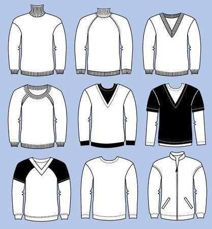Man casual clothes isolated for design objectsのイラスト素材
