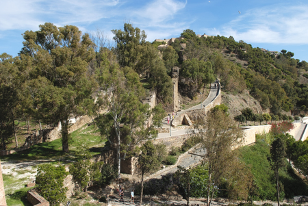 Malaga Castle, Spain.のeditorial素材