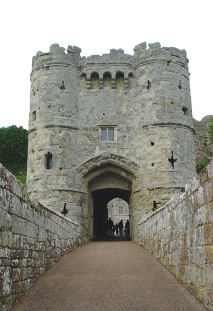 Carisbrooke Castle Entrance, Isle  of White.のeditorial素材