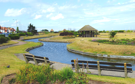Venetian Waterways, Great Yarmouthの写真素材