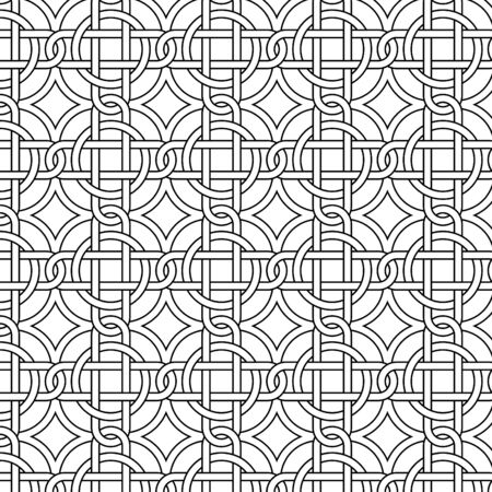  seamless black and white patternのイラスト素材