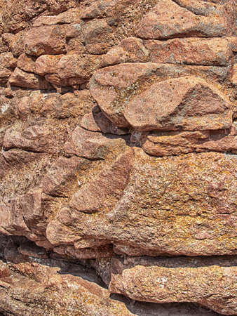 Stone texture, natural stone, red granite backgroundの写真素材
