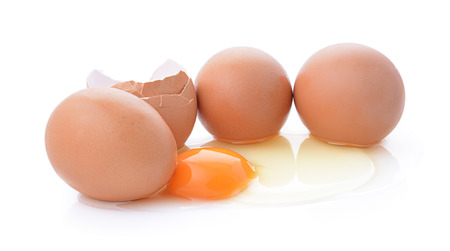 eggs isolate on white background