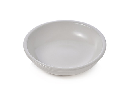 white bowl isolated on white backgroundの写真素材