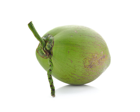 coconut isolated on white backgroundの写真素材