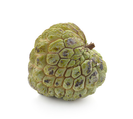 custard apple on white background