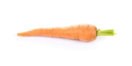 carrot isolated on white backgroundの写真素材