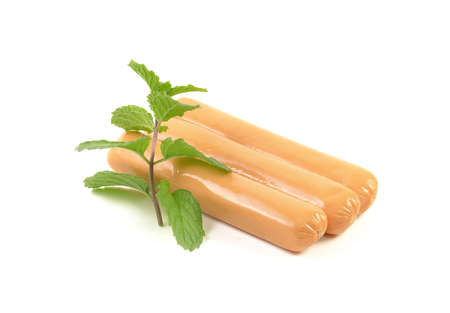 sausage isolated on a white background, photographyの写真素材