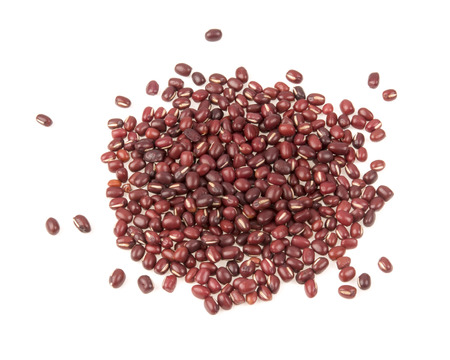 red bean isolated photography on white backgroundの写真素材