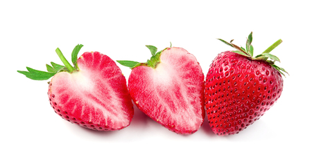 strawberry isolated on a white background, photographyの写真素材