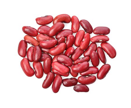 red bean isolated photography on white backgroundの写真素材