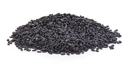 black sesame isolated on a white background, photographyの写真素材
