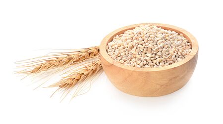 barley isolated on a white background, photographyの写真素材