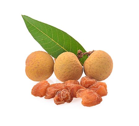 Longan isolated on a white background, photographyの写真素材