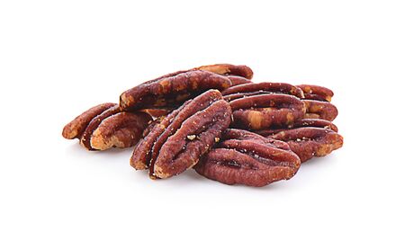 pecan nut isolated on a white background, photographyの写真素材