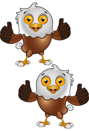 Bald Eagle Characterのイラスト素材