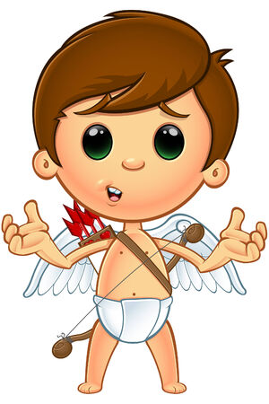 Little Cupid Characterのイラスト素材