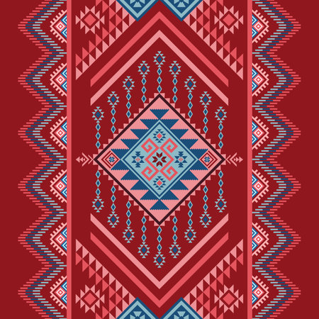Native American pattern, Navajo design. Native American ornament. Abstract geometric background...