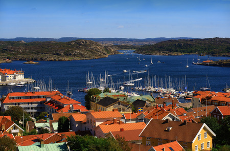 View from Marstrand castle, Swedenの写真素材