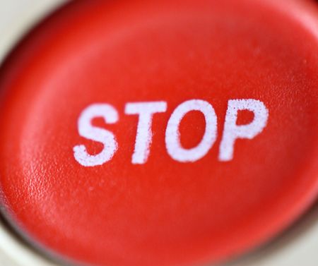 Stop buttonの写真素材