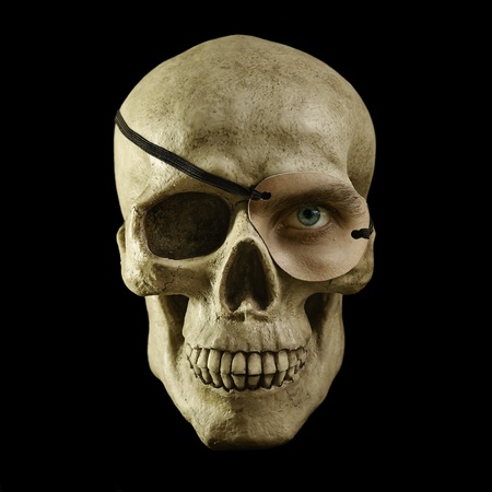 scull with one eye scull with one eye