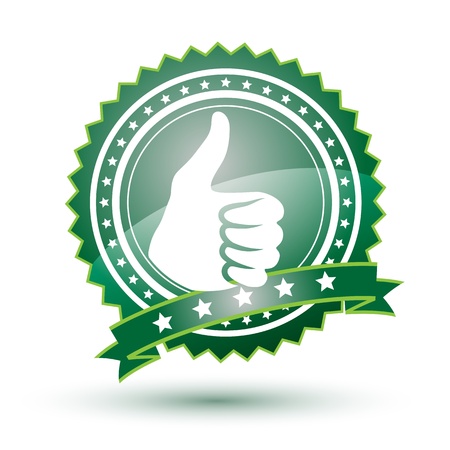 Best choice green badgeのイラスト素材