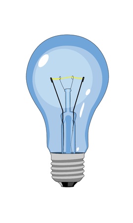 tungsten light bulb lampのイラスト素材