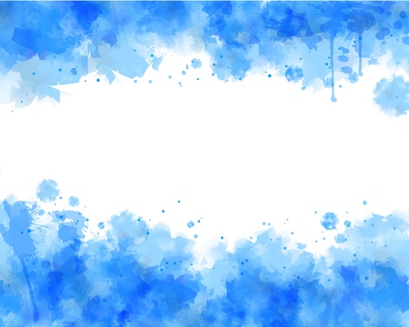 blue water color vector backgroundのイラスト素材